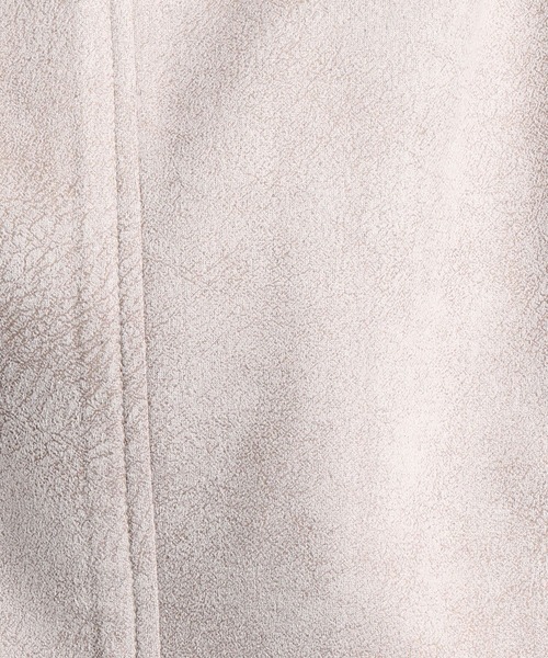 HIDEAWAYS NICOLE(ハイダウェイニコル)の「ポンチスウェードジップアップブルゾン(ブルゾン・メンズ・グレイッシュベージュ/オレンジ/シルバーグレー/キャメル/ブラック・MEDIUM/X-LARGE/LARGE)」の16枚目の写真