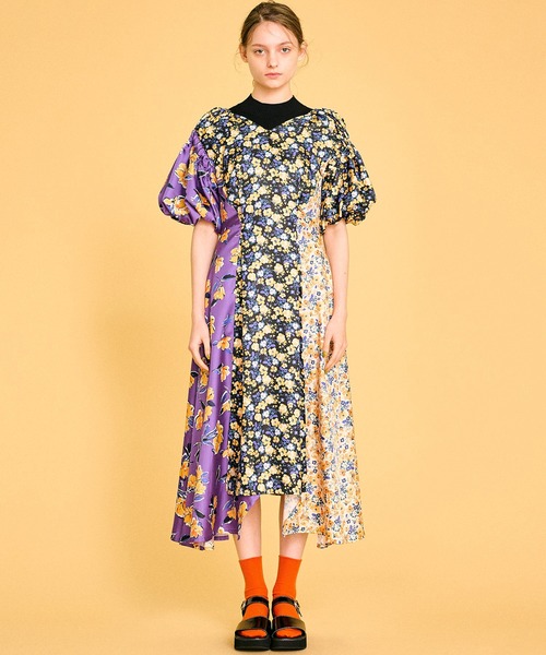 セール En Spring ワンピース ドレス Flower Dance ワンピース ワンピース En Bleu Lanvin Bleu ランバンオンブルー