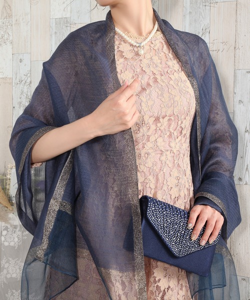 suewong パーティードレスとストールのセット 100%シルク SUE WONGドレス ストール シルク