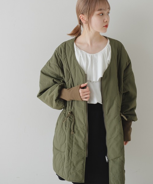 Kastane（カスタネ）の「裁ち切り衿フリルプルオーバー（Tシャツ/カットソー・レディース・オフホワイト/カーキ/ブラック・FREE）」の11枚目の写真