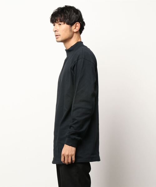 tone(トーン)の「【CalCru/カルクルー】SUPER HEABVYWEIGHT LONG-SLEEVE MOCK NECK(UN)(Tシャツ/カットソー・メンズ・ホワイト/ブラック/ネイビー/グレー/グリーン・LARGE/MEDIUM/X-LARGE)」の6枚目の写真