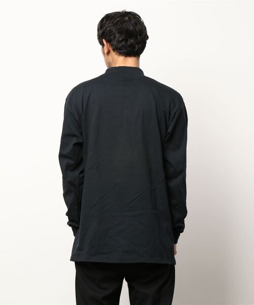 tone(トーン)の「【CalCru/カルクルー】SUPER HEABVYWEIGHT LONG-SLEEVE MOCK NECK(UN)(Tシャツ/カットソー・メンズ・ホワイト/ブラック/ネイビー/グレー/グリーン・LARGE/MEDIUM/X-LARGE)」の7枚目の写真