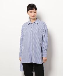 LUGIVA | コットンツイルロングシャツ(シャツ/ブラウス)