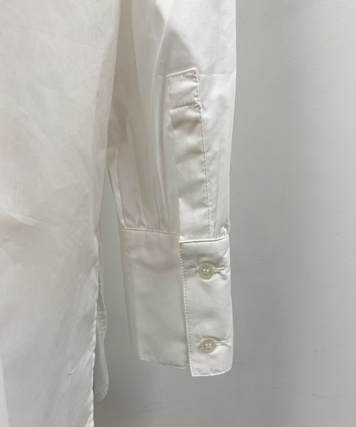 LUGIVA(ルギヴァ)の「コットンツイルロングシャツ(シャツ/ブラウス・レディース・オフホワイト/ブルー系その他・M)」の13枚目の写真