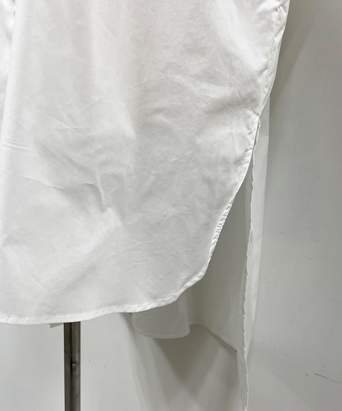 LUGIVA(ルギヴァ)の「コットンツイルロングシャツ(シャツ/ブラウス・レディース・オフホワイト/ブルー系その他・M)」の14枚目の写真