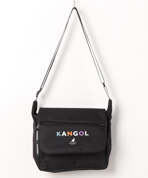 KANGOL(カンゴール)の「【KANGOL/カンゴール】 ロゴプリント フラップ ショルダーバッグ(ショルダーバッグ・メンズ・ブラック/ベージュ/ブラック系その他・FREE)」の10枚目の写真