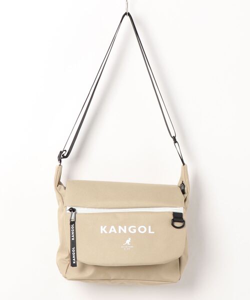KANGOL(カンゴール)の「【KANGOL/カンゴール】 ロゴプリント フラップ ショルダーバッグ(ショルダーバッグ・メンズ・ブラック/ベージュ/ブラック系その他・FREE)」の11枚目の写真