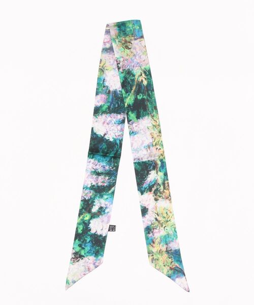 ma chere Cosette?(マシェールコゼット)の「ル・マレ モネ絵柄ツイリー(バンダナ/スカーフ・レディース・パープル/グリーン/ライトグリーン・FREE)」の5枚目の写真