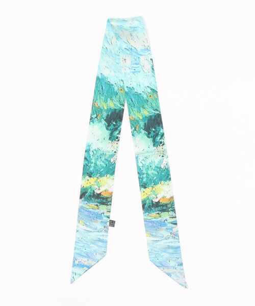 ma chere Cosette?(マシェールコゼット)の「ル・マレ モネ絵柄ツイリー(バンダナ/スカーフ・レディース・パープル/グリーン/ライトグリーン・FREE)」の6枚目の写真