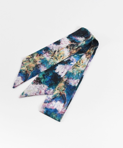 ma chere Cosette?(マシェールコゼット)の「ル・マレ モネ絵柄ツイリー(バンダナ/スカーフ・レディース・パープル/グリーン/ライトグリーン・FREE)」の9枚目の写真