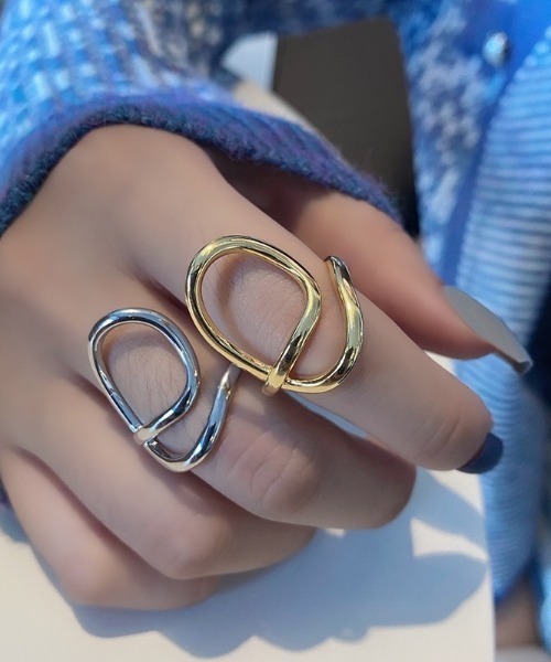 LAC-VERT(ラック・ヴェール)の「フィンガーボリュームリング(リング・レディース・シルバー/ゴールド・FREE)」の2枚目の写真