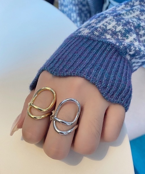 LAC-VERT(ラック・ヴェール)の「フィンガーボリュームリング(リング・レディース・シルバー/ゴールド・FREE)」の3枚目の写真