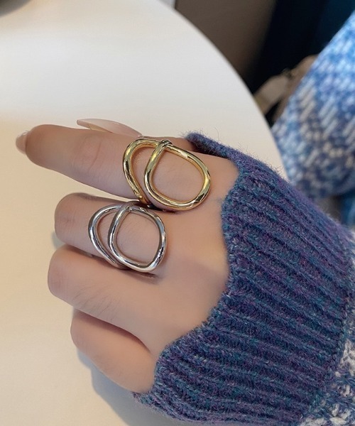 LAC-VERT(ラック・ヴェール)の「フィンガーボリュームリング(リング・レディース・シルバー/ゴールド・FREE)」の4枚目の写真