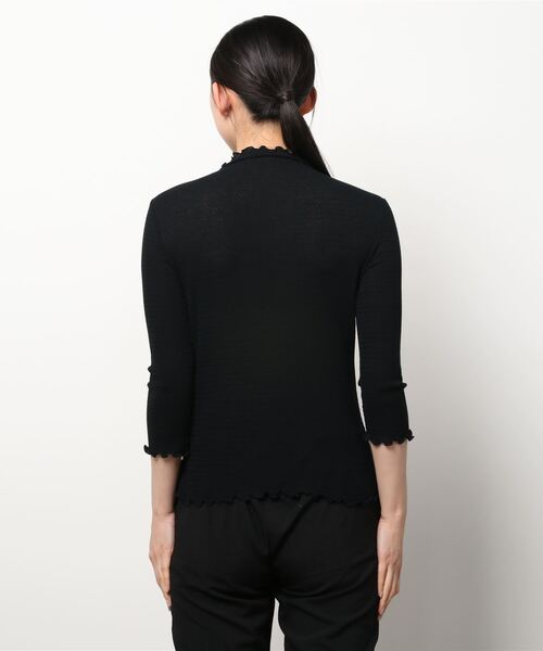 BRODIAEA(ブローディア)の「BRODIAEA コットンテレコ メローボトルネック 7分袖(Tシャツ/カットソー・レディース・ブラック/オフホワイト/ピンク/シルバーグレー/グリーン系その他/イエロー系その他・40)」の16枚目の写真