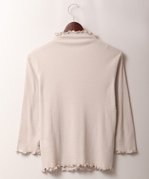 BRODIAEA(ブローディア)の「BRODIAEA コットンテレコ メローボトルネック 7分袖(Tシャツ/カットソー・レディース・ブラック/オフホワイト/ピンク/シルバーグレー/グリーン系その他/イエロー系その他・40)」の20枚目の写真