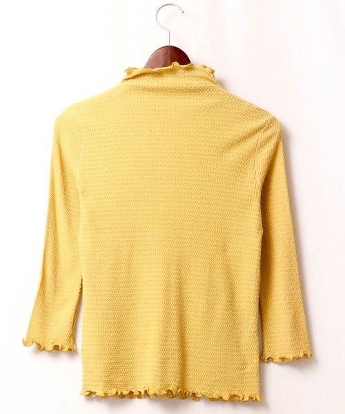 BRODIAEA(ブローディア)の「BRODIAEA コットンテレコ メローボトルネック 7分袖(Tシャツ/カットソー・レディース・ブラック/オフホワイト/ピンク/シルバーグレー/グリーン系その他/イエロー系その他・40)」の13枚目の写真