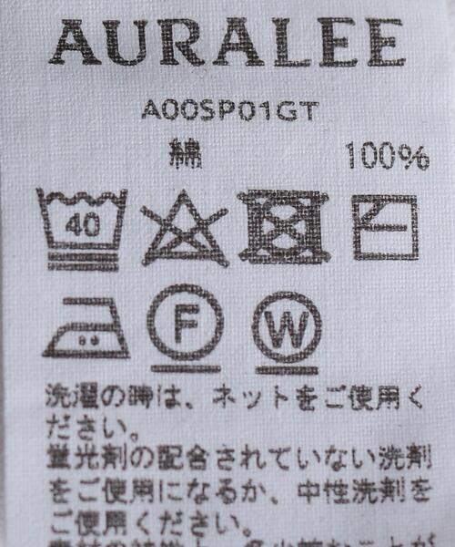 AURALEE（オーラリー）の「＜AURALEE（オーラリー）＞ プレイティング ロングスリーブ■■■（Tシャツ/カットソー・メンズ・ブラック/ホワイト/ターコイズブルー/グレー・5/4/3）」の9枚目の写真