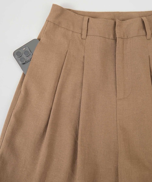 titivate(ティティベイト)の「リネン混セミワイドパンツ(その他パンツ・レディース・ブラウン/ネイビー/グリーン・L/M/S)」の11枚目の写真