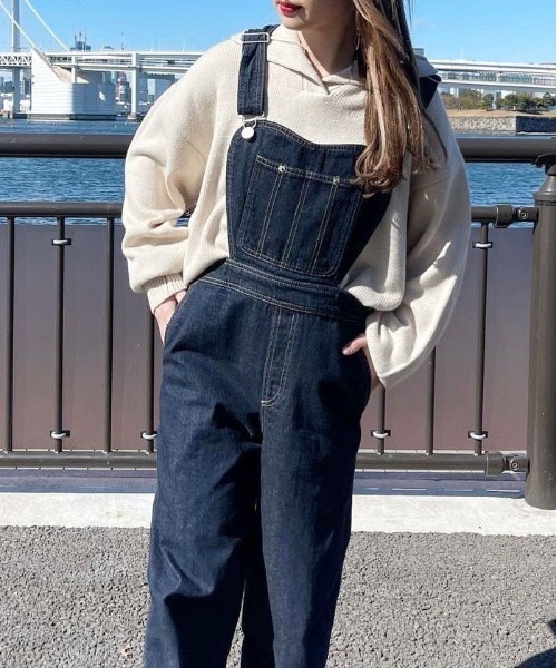 girls society ハートサロペット The Girls Society ハート刺繍サロペット