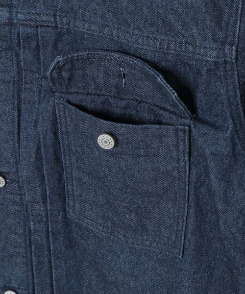 ikka（イッカ）の「【WEB限定】ビッグシルエットデニムジャケット（デニムジャケット・メンズ・スカイブルー/ネイビー・M/L/XL）」の13枚目の写真