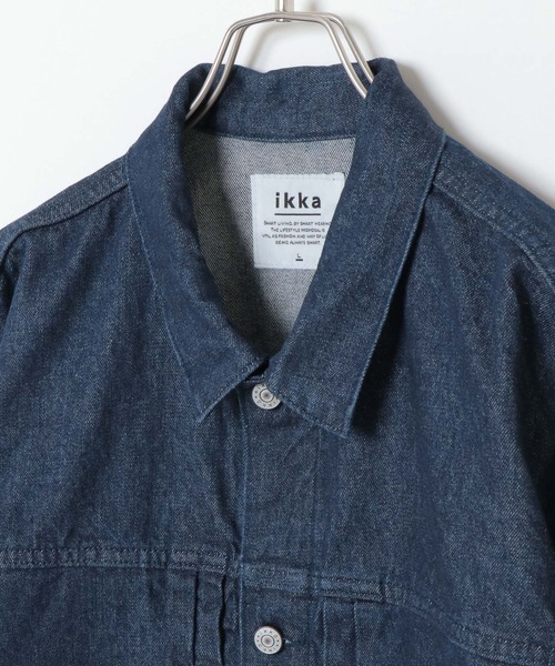 ikka（イッカ）の「【WEB限定】ビッグシルエットデニムジャケット（デニムジャケット・メンズ・スカイブルー/ネイビー・M/L/XL）」の15枚目の写真