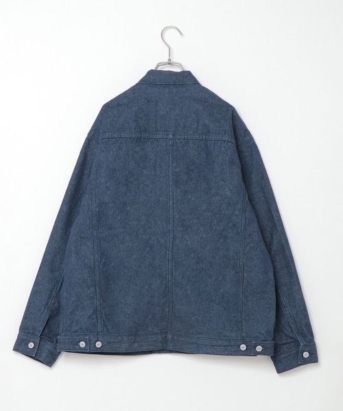 ikka（イッカ）の「【WEB限定】ビッグシルエットデニムジャケット（デニムジャケット・メンズ・スカイブルー/ネイビー・M/L/XL）」の18枚目の写真