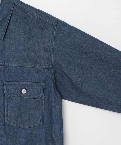 ikka（イッカ）の「【WEB限定】ビッグシルエットデニムジャケット（デニムジャケット・メンズ・スカイブルー/ネイビー・M/L/XL）」の17枚目の写真