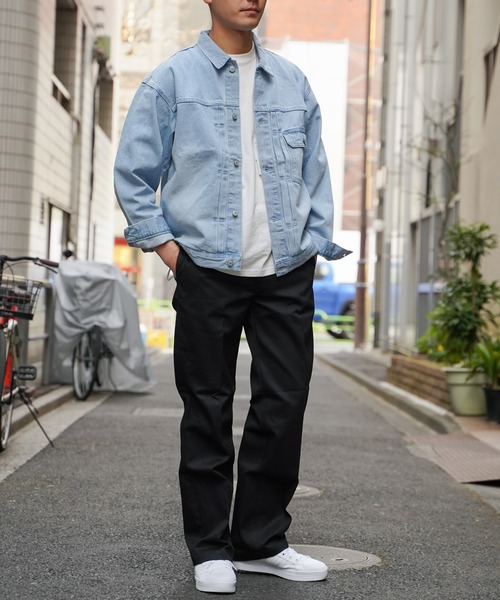 ikka（イッカ）の「【WEB限定】ビッグシルエットデニムジャケット（デニムジャケット・メンズ・スカイブルー/ネイビー・M/L/XL）」の19枚目の写真