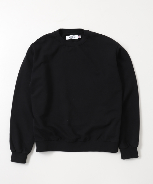 JOURNAL STANDARD relume(ジャーナルスタンダード レリューム)の「【NEWCOLOR / ニューカラー】PALETTE 8.5oz クルーネックスウェット(スウェット・メンズ・ブラック/グリーン/サックスブルー/ボルドー・MEDIUM/LARGE)」の1枚目の写真