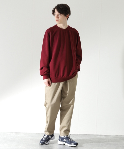 JOURNAL STANDARD relume(ジャーナルスタンダード レリューム)の「【NEWCOLOR / ニューカラー】PALETTE 8.5oz クルーネックスウェット(スウェット・メンズ・ブラック/グリーン/サックスブルー/ボルドー・MEDIUM/LARGE)」の21枚目の写真