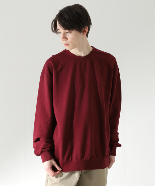JOURNAL STANDARD relume(ジャーナルスタンダード レリューム)の「【NEWCOLOR / ニューカラー】PALETTE 8.5oz クルーネックスウェット(スウェット・メンズ・ブラック/グリーン/サックスブルー/ボルドー・MEDIUM/LARGE)」の19枚目の写真