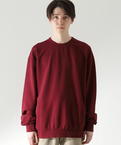 JOURNAL STANDARD relume(ジャーナルスタンダード レリューム)の「【NEWCOLOR / ニューカラー】PALETTE 8.5oz クルーネックスウェット(スウェット・メンズ・ブラック/グリーン/サックスブルー/ボルドー・MEDIUM/LARGE)」の18枚目の写真