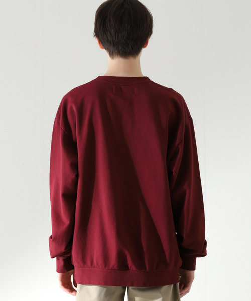 JOURNAL STANDARD relume(ジャーナルスタンダード レリューム)の「【NEWCOLOR / ニューカラー】PALETTE 8.5oz クルーネックスウェット(スウェット・メンズ・ブラック/グリーン/サックスブルー/ボルドー・MEDIUM/LARGE)」の16枚目の写真