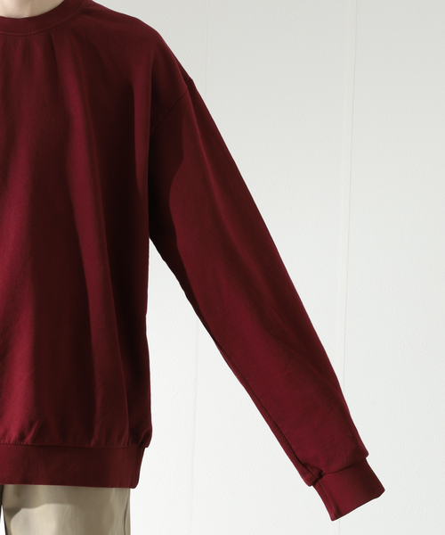 JOURNAL STANDARD relume(ジャーナルスタンダード レリューム)の「【NEWCOLOR / ニューカラー】PALETTE 8.5oz クルーネックスウェット(スウェット・メンズ・ブラック/グリーン/サックスブルー/ボルドー・MEDIUM/LARGE)」の13枚目の写真