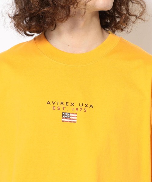 AVIREX（アヴィレックス）の「BLOCK LOGO T-SHIRT/ ブロックロゴティーシャツ（Tシャツ/カットソー・レディース・ネイビー/レッド/ブラック/カーキ/ホワイト/イエロー・LARGE/X-LARGE/MEDIUM）」の15枚目の写真