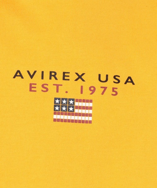 AVIREX（アヴィレックス）の「BLOCK LOGO T-SHIRT/ ブロックロゴティーシャツ（Tシャツ/カットソー・レディース・ネイビー/レッド/ブラック/カーキ/ホワイト/イエロー・LARGE/X-LARGE/MEDIUM）」の12枚目の写真
