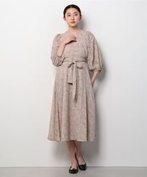 Per sist ence | Per sist ence/パーシエンス　小花柄共リボン付カシュクールボタンデザインワンピ(ワンピース)