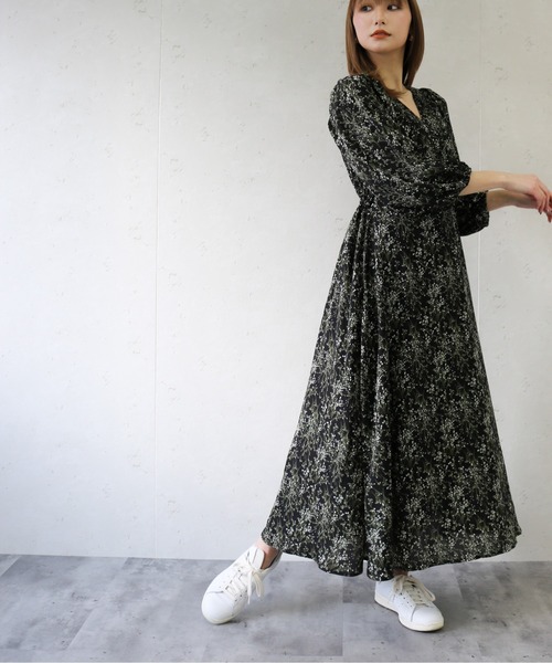 【安心の国内配送】セザンヌ 花柄 カシュクール ミニ ワンピース 安心の国内配送】セザンヌ 花柄 カシュクール ミニ ワンピース