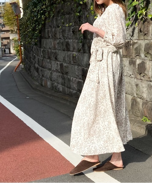 新品♪ GRIS  グリ　カシュクール　ワンピース FRAY I.D カシュクールニットワンピース グレー -ファッション