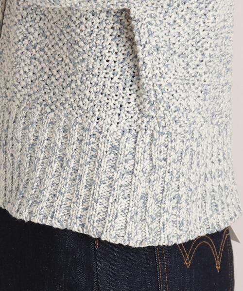 THE SHOP TK （ザ ショップ ティーケー ）の「◆かすりテープヤーンショートカーディガン（カーディガン/ボレロ・レディース・ベージュ系その他6/ブルー系8・12）」の14枚目の写真