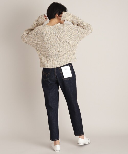 THE SHOP TK （ザ ショップ ティーケー ）の「◆かすりテープヤーンショートカーディガン（カーディガン/ボレロ・レディース・ベージュ系その他6/ブルー系8・12）」の22枚目の写真