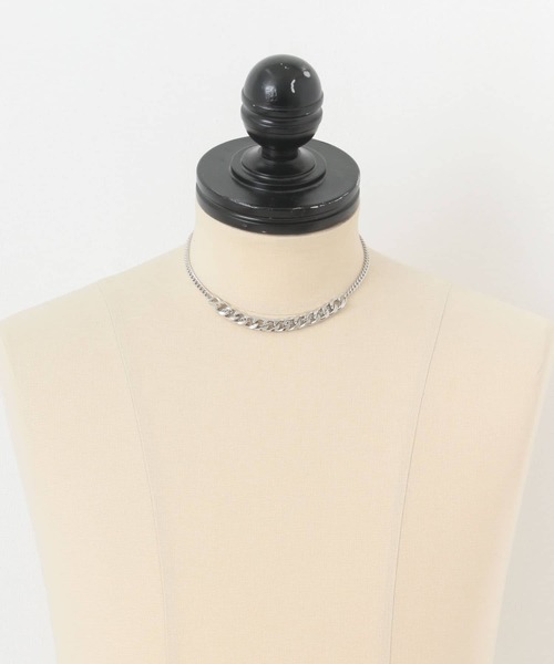 SENSE OF PLACE by URBAN RESEARCH（センスオブプレイスバイアーバンリサーチ）の「チェーンミックスネックレス（ネックレス・メンズ・シルバー・ONE）」の3枚目の写真