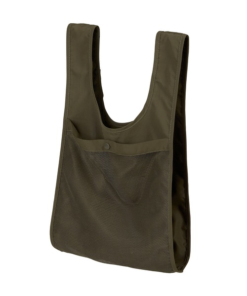 United Athle（ユナイテッドアスレ）の「リサイクルポリエステル リップストップ パッカブルバッグ（メッシュポケット付） / S（トートバッグ・レディース・ブラック/チャコールグレー/オリーブ/サンドベージュ/オフホワイト・FREE）」の5枚目の写真