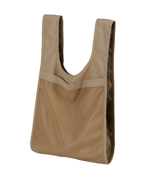 United Athle（ユナイテッドアスレ）の「リサイクルポリエステル リップストップ パッカブルバッグ（メッシュポケット付） / S（トートバッグ・レディース・ブラック/チャコールグレー/オリーブ/サンドベージュ/オフホワイト・FREE）」の4枚目の写真