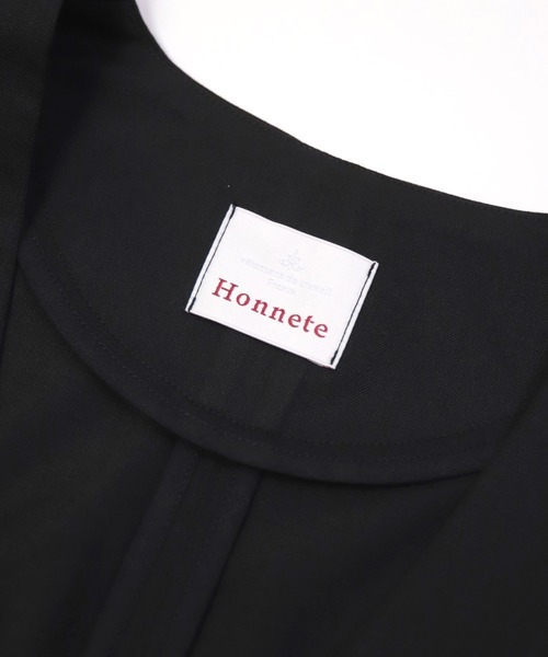 Honnete（オネット）の「[Honnete]  Sleeveless V Wide Dress（ワンピース・レディース・ブラック/グレー・FREE）」の16枚目の写真