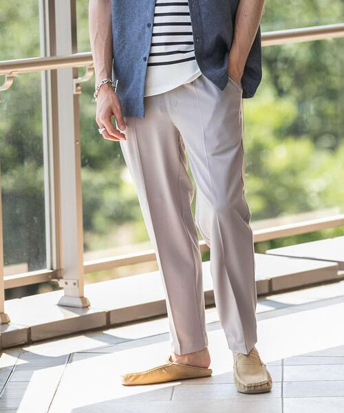 ITEMS URBANRESEARCH(アイテムズ アーバンリサーチ)の「『セットアップ対応』クールタッチ TRスラックス(その他パンツ・メンズ・ベージュ/オフホワイト/ブルー/ブラック/ライトグレー/ブラウン・LARGE/MEDIUM)」の1枚目の写真