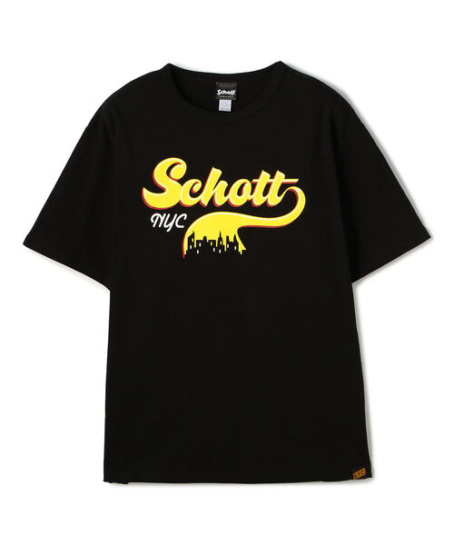 schott（ショット）の「Schott/ショット/DOWNTOWN LOGO T-SHIRT