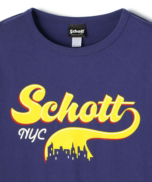 schott（ショット）の「Schott/ショット/DOWNTOWN LOGO T-SHIRT