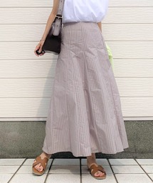 Q | パネルストライプスカート(スカート)