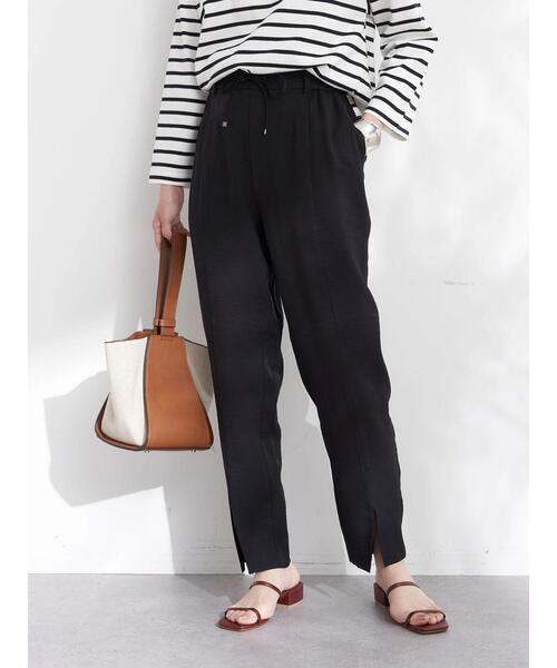 earth music&ecology（アースミュージックアンドエコロジー）の「ジョガーテーパードパンツ（その他パンツ・レディース・ブラック/ライトカーキ/モカ・S/M）」の18枚目の写真